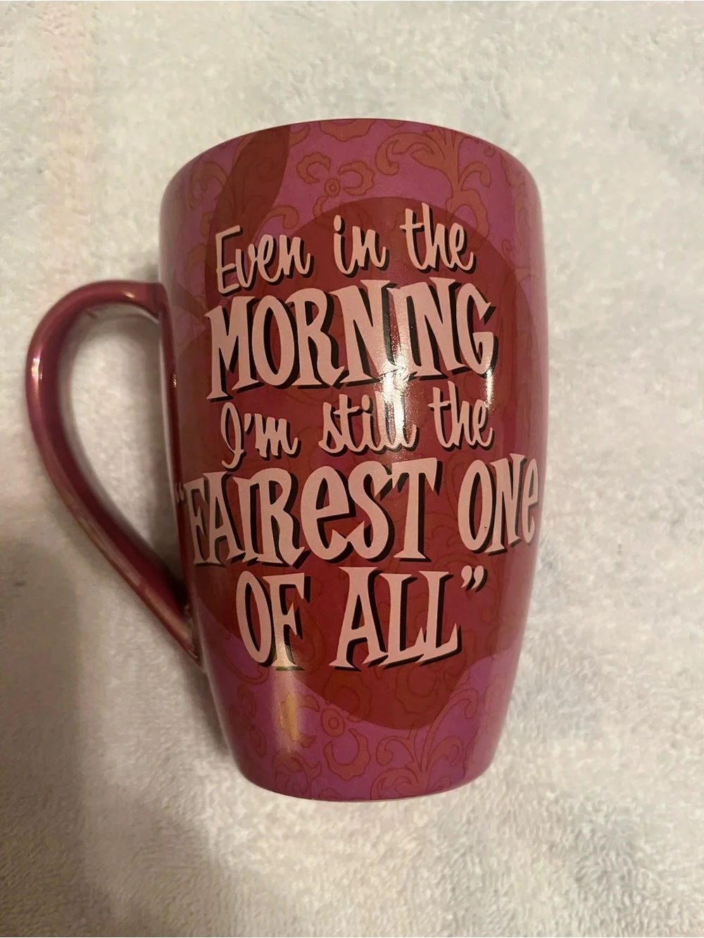 Walt Disney World Parks Snow White Fairest One Of All Coffee Mug Pink Purple